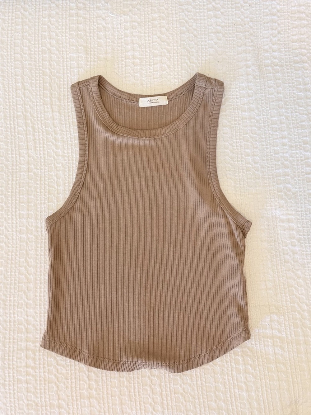 Active USA Ribbed Tank Top